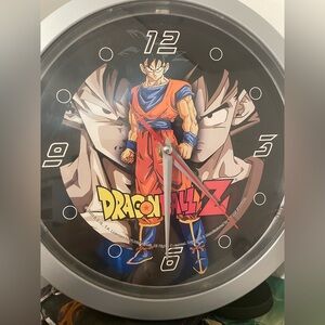 Goku Wall Clock - Black and Orange